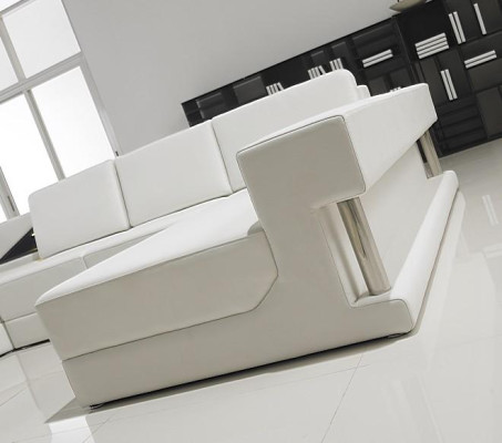 Skórzana sofa Narożnikowa kanapa Ustawić Podkładkę w kształcie litery U, kanapę, projekt sofy