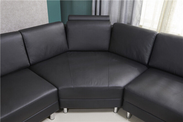 Narożnikowa kanapa Sofa w kształcie litery U Podkładka Narożnikowa kanapa Żywy krajobraz skórzana sofa