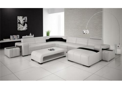 Żywy krajobraz Couch Podkładka Siedziba Ustawić Narożnikowa kanapa Big Couches + 2 Stołek