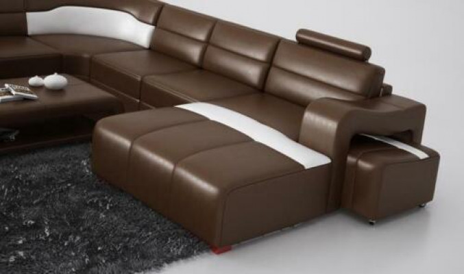 Żywy krajobraz Couch Podkładka Siedziba Ustawić Narożnikowa kanapa Big Couches + 2 Stołek