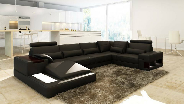 Marki sofa Żywy krajobraz skórzana sofa kanapa Ustawić Living Landscapes