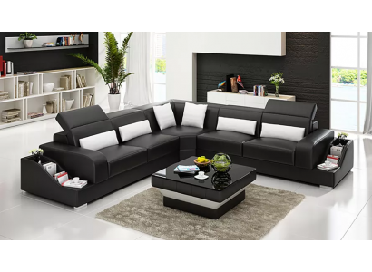 Sofa Skórzana Kanapy Projekt Salon Tanie Podkładka Meble Zestaw Sofa Nowość