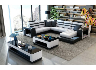 Żywy krajobraz Narożnikowa kanapa Kształt U Sofa Couch Design Couch Włókienniczy Modern Podkładka Nowość