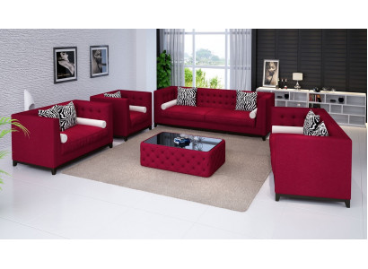 Zestaw sofowy skórzana sofa sofa kanapy sofa miejsce do siedzenia zestaw podkładka kanapa 3-częściowy fotel