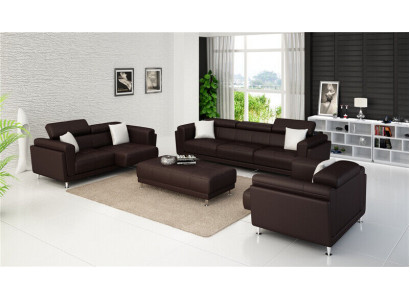 Design Kanapy Sofy Podkładka 321 miejsce do siedzenia Zestaw sofowy Obcios Zestaw Skóra Sofa