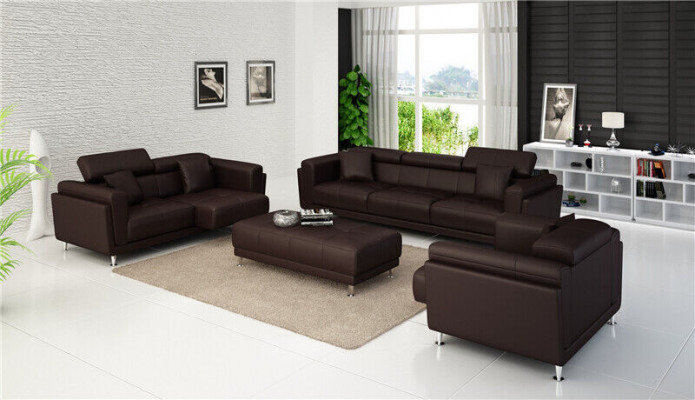 Design Kanapy Sofy Podkładka 321 miejsce do siedzenia Zestaw sofowy Obcios Zestaw Skóra Sofa
