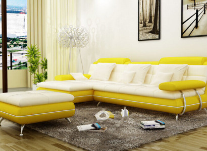 Ustawić L Shape Ekskluzywna Sofa do Salonu Sofa Plakatowa Kanapy