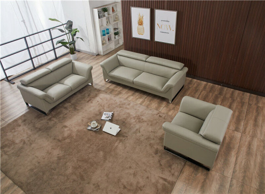 Zestaw sofowy skórzana sofa kanapa miejsce do siedzenia zestaw sofa podkładka kanapa 3-częściowy fotel