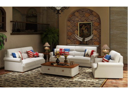 Zestaw sofowy Modern 3+2+1 miejsce do siedzenia Zestaw Design Sofa Podkładka Kanapy Kanapa