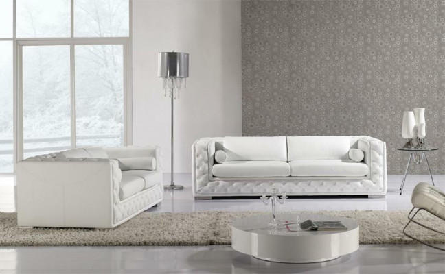 Zestaw sofowy 3+1+1 miejsce do siedzenia Zestaw Design Sofy Podkładka Kanapy Skóra Chesterfield