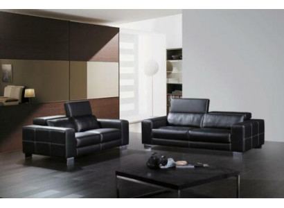Zestaw skórzana sofa kanapa Żywy krajobraz 3+1+1 miejsce siedzące Ustawić Design Modern