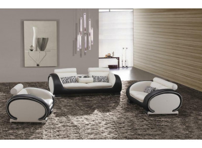 Zestaw sofowy 3+2+1 miejsce do siedzenia Zestaw Design Sofy Podkładka Skóra Kanapy Modern