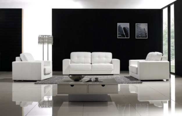 Zestaw sofowy Design Kanapy Sofy 311 miejsca do siedzenia Zestaw Skóra Sofa Obcios