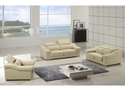 Zestaw sofowy Design Couches Podkładka 311 miejsce do siedzenia Obcios Zestaw Skóra Sofy