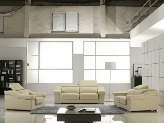 Zestaw sofowy Design Couches Podkładka 311 miejsce do siedzenia Obcios Zestaw Skóra Sofy