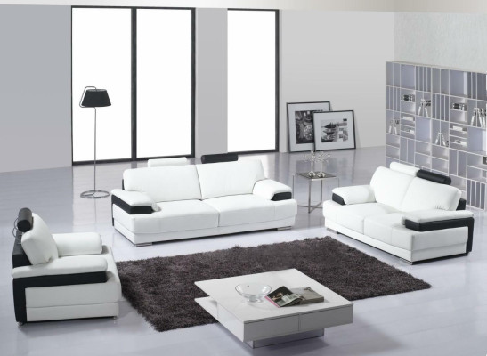 Sofa Zestaw sofowy Sofa skórzana Kanapy miejsce do siedzenia Zestaw Sofa Podkładka Kanapa 3-częściowa Fotel