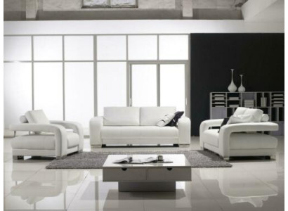 Zestaw sofowy Design Couches Podkładka Skóra 311 miejsce do siedzenia Obcios Zestaw Skóra