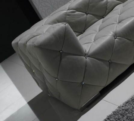 Chesterfield Skóra Modern Couch Żywy krajobraz Sofa skórzana Narożnikowa kanapa Sofa
