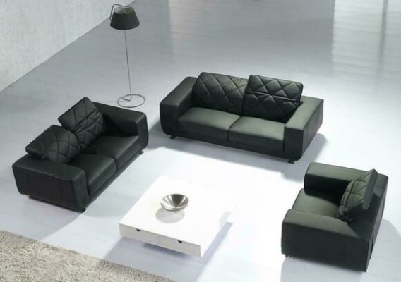 Skórzana sofa Żywy krajobraz 3+2 miejsce do siedzenia Ustawić Design Nowoczesna Sofa Skóra