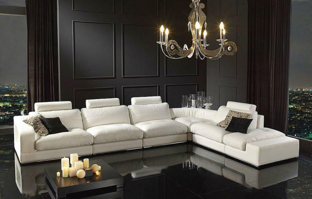Żywy krajobraz Zestaw narożny Sofa Narożnikowa kanapa Couch Ustawić Podkładkę Narożnik