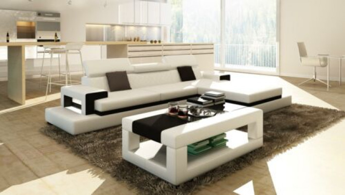 Sofy Narożnikowa kanapa Sofa skórzana Podkładka Żywy krajobraz Couch Sofa Zestaw narożny