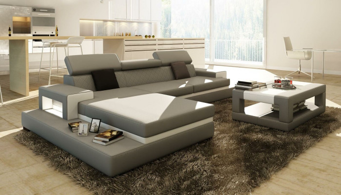 Sofy Narożnikowa kanapa Sofa skórzana Podkładka Żywy krajobraz Couch Sofa Zestaw narożny