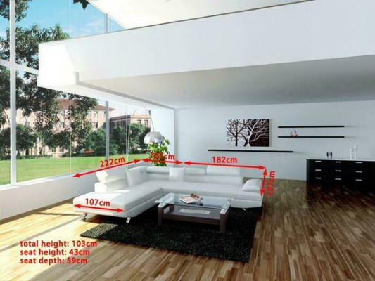 Żywy krajobraz Zestaw narożny Sofa narożna w kształcie litery L Narożnikowa kanapa Couch Ustaw