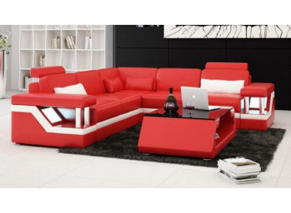 Designerska Sofa Kanapa Narożnikowa kanapa Skóra Włókienniczy Podkładka Ustawić Żywy krajobraz