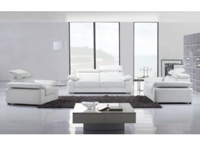 Design Kanapy Sofy Podkładka Skóra 311 miejsce do siedzenia Zestaw sofowy Obcios Set