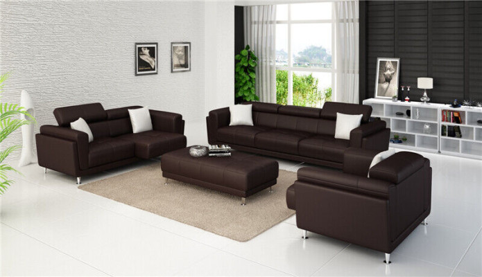 Design Kanapy Sofy Podkładka 311 miejsce do siedzenia Zestaw sofowy Zestaw Skóra Sofa