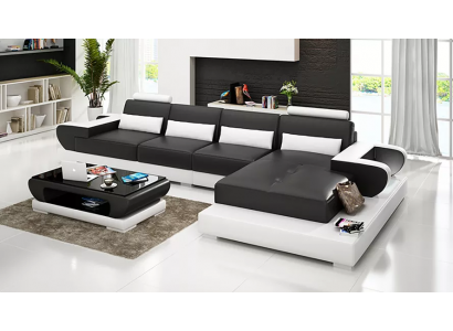 Sofa skórzana sofa narożna sofa tapicerowana Zestaw narożny Żywy krajobraz Podkładka