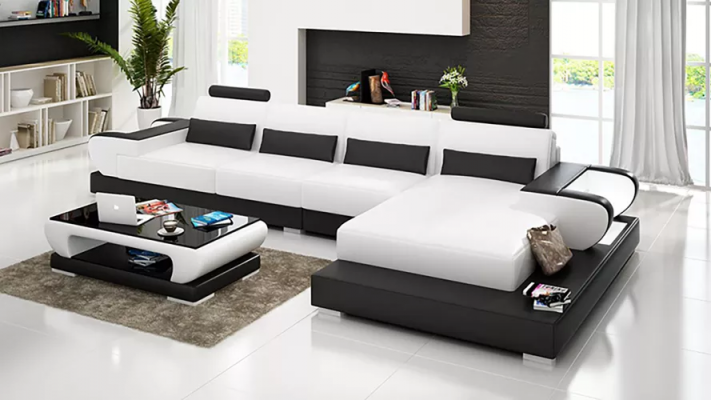 Sofa skórzana sofa narożna sofa tapicerowana Zestaw narożny Żywy krajobraz Podkładka