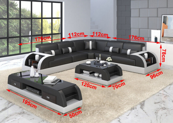 Designerska Sofa Couch Podkładka Żywy krajobraz Narożnikowa kanapa Narożnikowa kanapa Kształt L