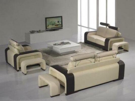 Sofa Trzyosobowa Kanapa Podkładka Designer Sofy 3-osobowe Kanapy Skóra Włókienniczy Materiał