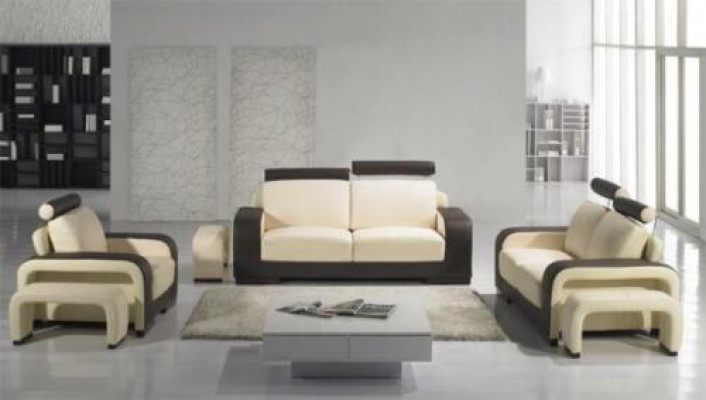 Sofa Trzyosobowa Kanapa Podkładka Designer Sofy 3-osobowe Kanapy Skóra Włókienniczy Materiał