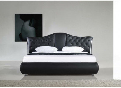 Chesterfield Łóżko Design Classic łóżka Double Skóra Podkładka Sypialnia