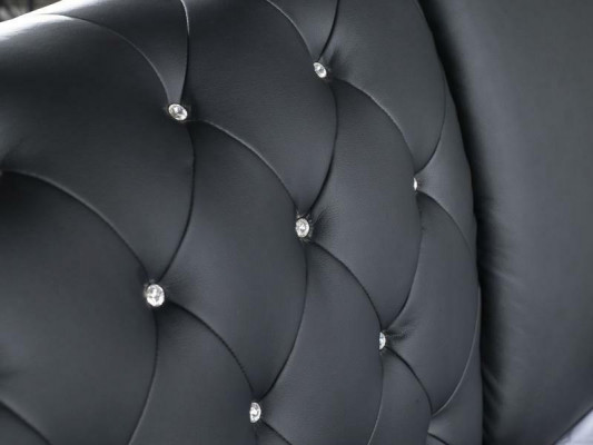 Chesterfield Łóżko Design Classic łóżka Double Skóra Podkładka Sypialnia