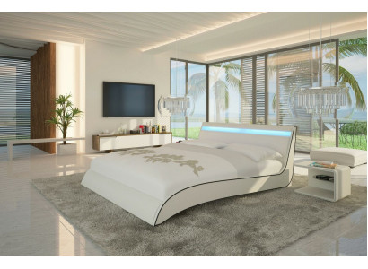 Projekt łóżka Double Małżeństwo Nowoczesny Hotel Rama Sleep Pokój Skóra