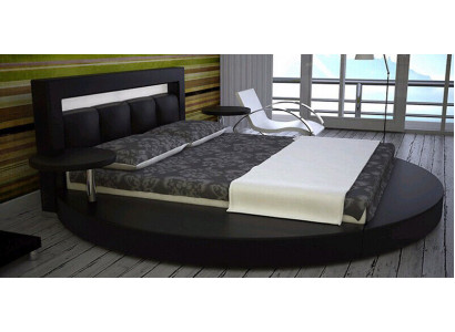 Okrągłe łóżko Okrągły Design łóżko Skóra Hotel Double Frame Luxury Sleep