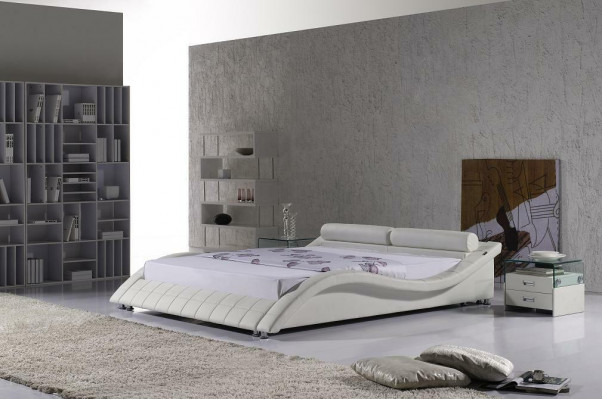 Sypialnia Łóżko Nowoczesne Łóżka Zakrzywione Design Podwójne 180x200