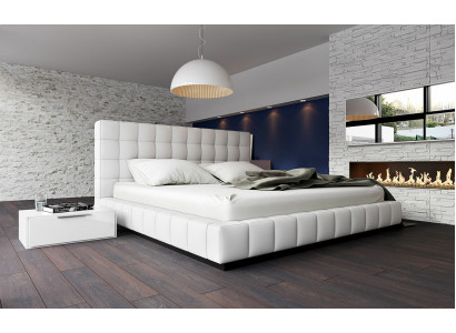 Designerskie łóżko tapicerowane Łóżko Białe łóżka łóżko skórzane Podwójne łóżko podwójne łóżko designerskie