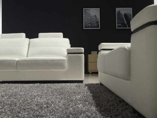 Sofa 3 miejsce do siedzenia Design Sofy Podkładka Nowoczesne Kanapy Skóra Relaks Trzyosobowa