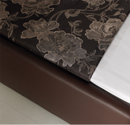 Skóra Łóżko Podkładka Design Luxury Double Hotel Sleep Pokój Małżeństwo łóżko