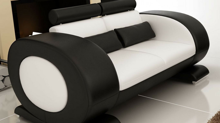 Zestaw sofowy Design Kanapy Sofy Podkładka 32 miejsce do siedzenia Zestaw Skóra Sofa Obcios