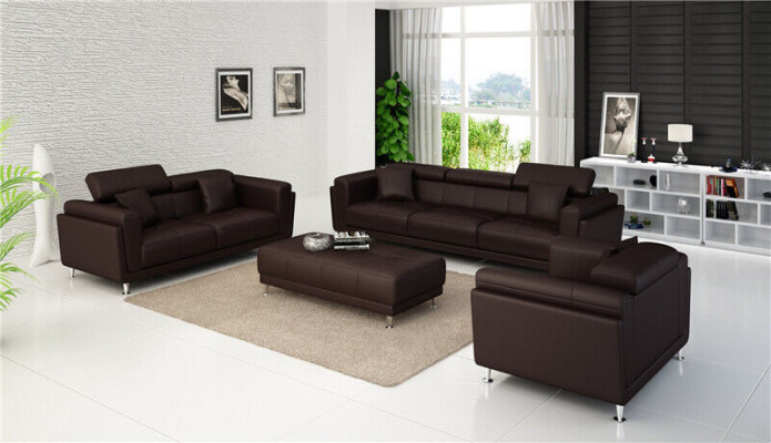 Obcios Design Kanapy Sofy Podkładka 32 miejsce do siedzenia Zestaw sofowy Zestaw Skóra Sofa