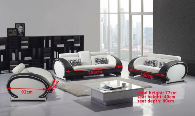 Sofa 2 miejsce do siedzenia Design Nowoczesne sofy Podkładka Materiał Siedziba Dwumiejscowa Skóra Nowość