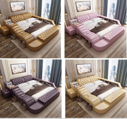 Luksusowe podwójne wielofunkcyjne łóżko Podkładka Water bed 180x200 USB Radio Music