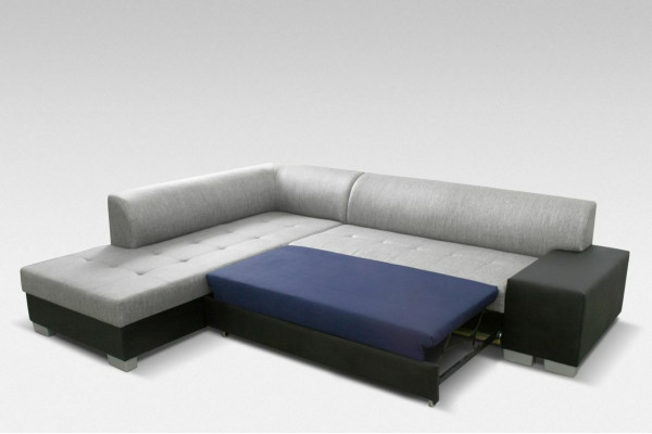 Designerska sofa w kształcie litery L z funkcji łóżka Żywy krajobraz Sofa rozkładana Narożnikowa kanapa kanapa