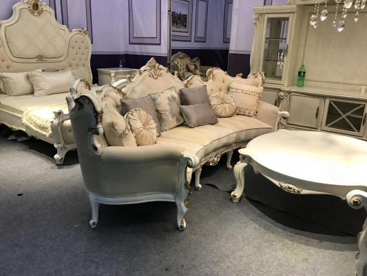 Okrągły Couch Żywy krajobraz Okrągły Sofa Podkładka Narożnik Ustawić Big Sofas