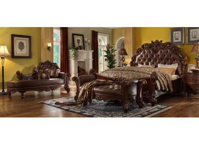 Podwójne łóżko łóżko podwójne luksusowe łóżko barokowe rokoko Antyk w stylu Chesterfield